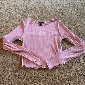 Forever 21 Long Sleeved Ribbed Shirt w/ Thumbholes Size Medium- Like New